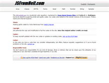 Tablet Screenshot of jsfromhell.com